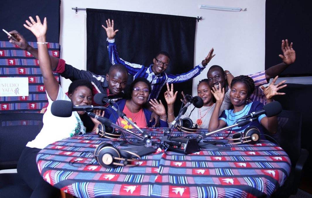 Les jeunes journalistes de Studio Yafa lors de leur formation à Ouagadougou, en janvier 2019.