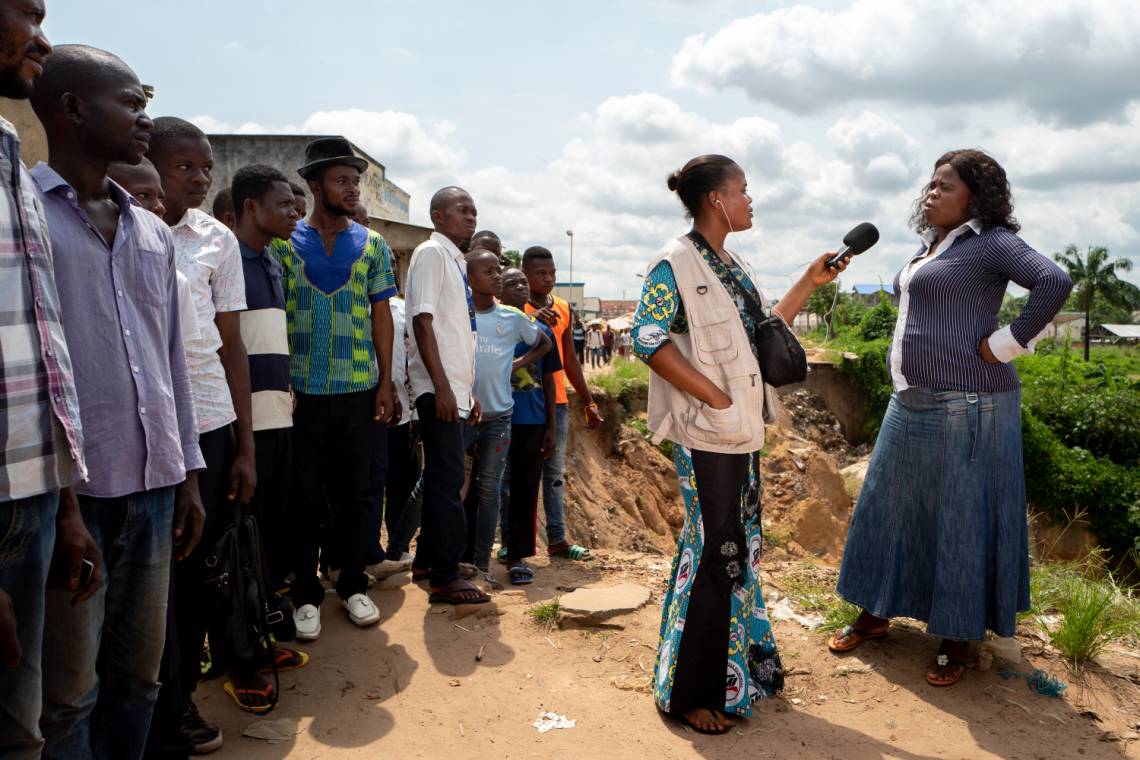 Journaliste du programme &quot;Ngoma Wa Kasaï&quot; créé par la Fondation Hirondelle en RDC. 