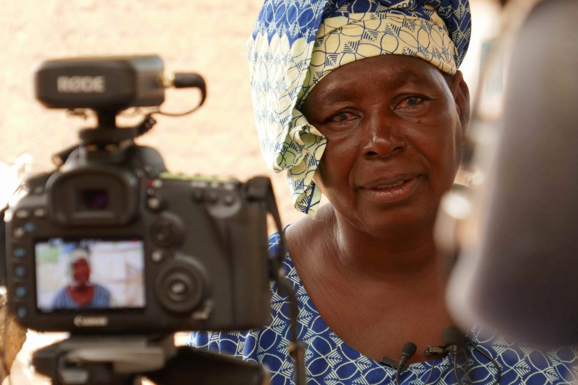 In Bamako, during the production of the documentary on women&#039;s access to political responsibilities in Mali.