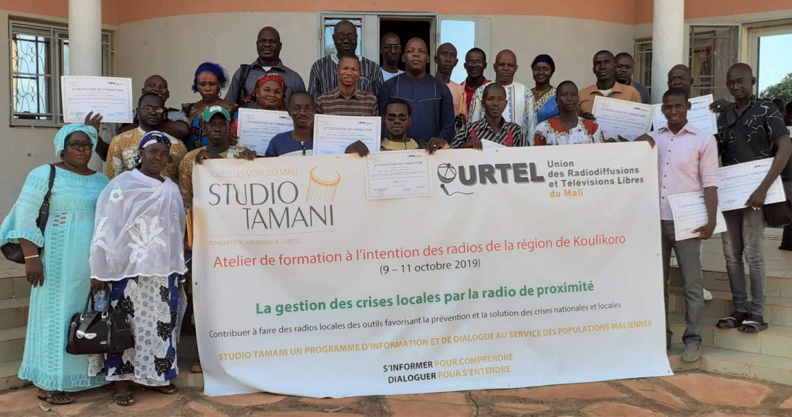 Les participants de la formation en gestion des conflits locaux