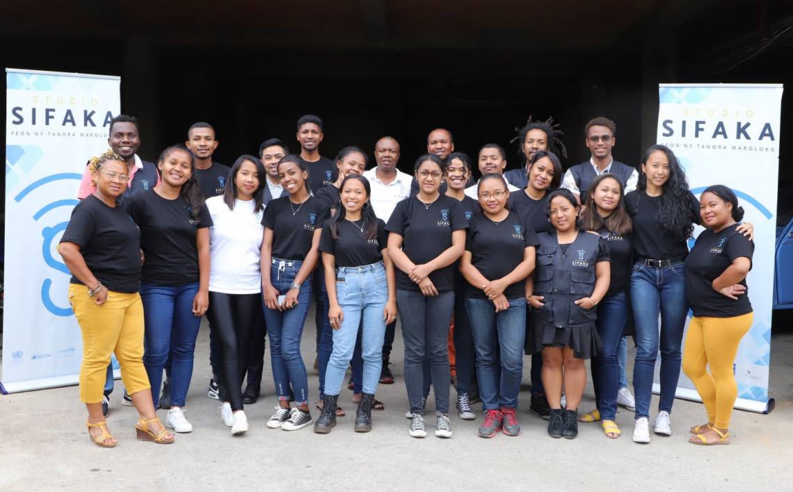The young team of Studio Sifaka at the end of 2021. 