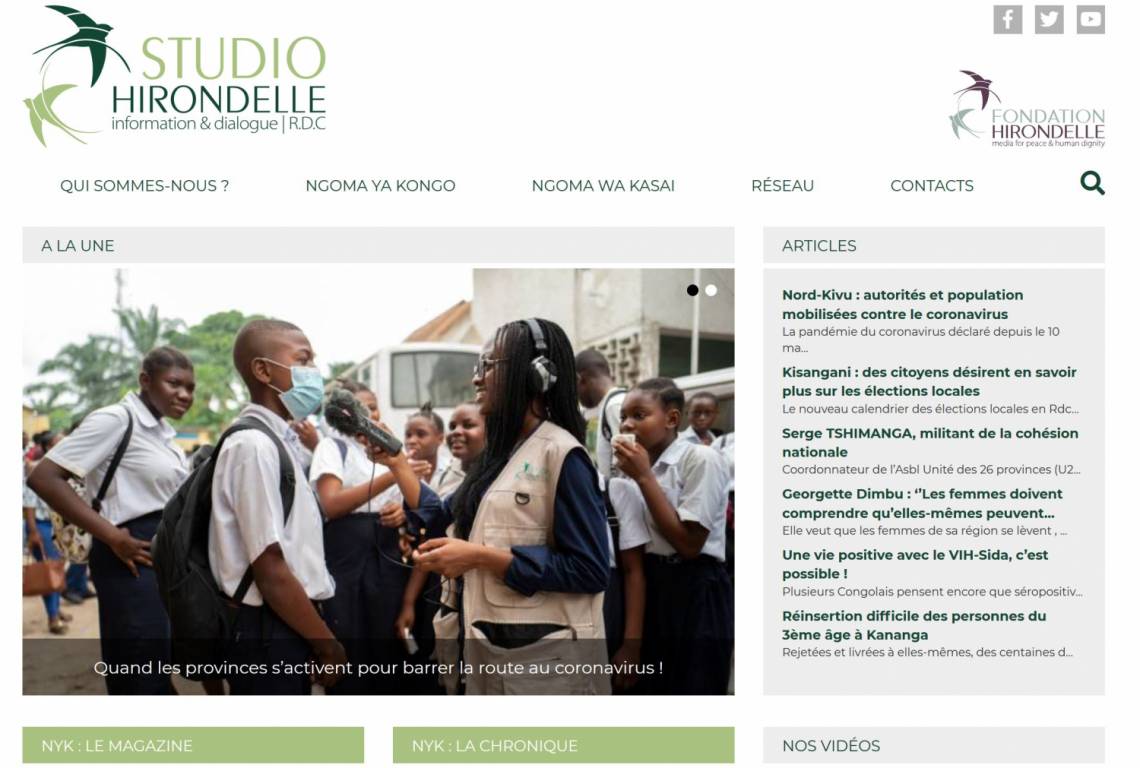 Our new website for national and regional news in the DRC