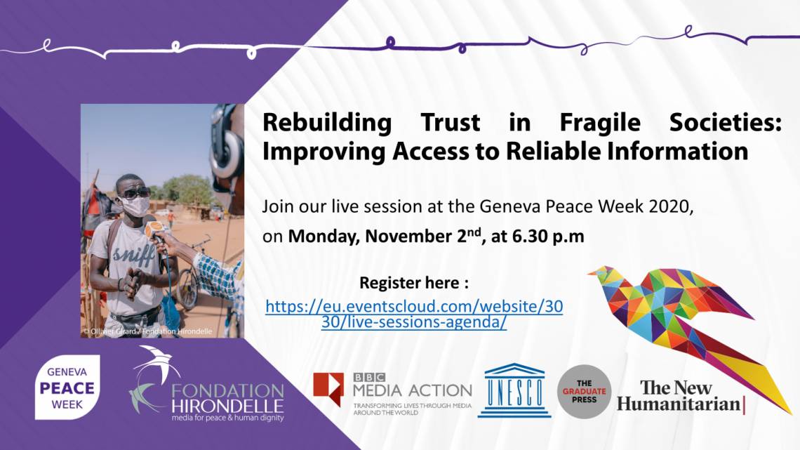 Geneva Peace Week 2020 : information et confiance au coeur des discussions