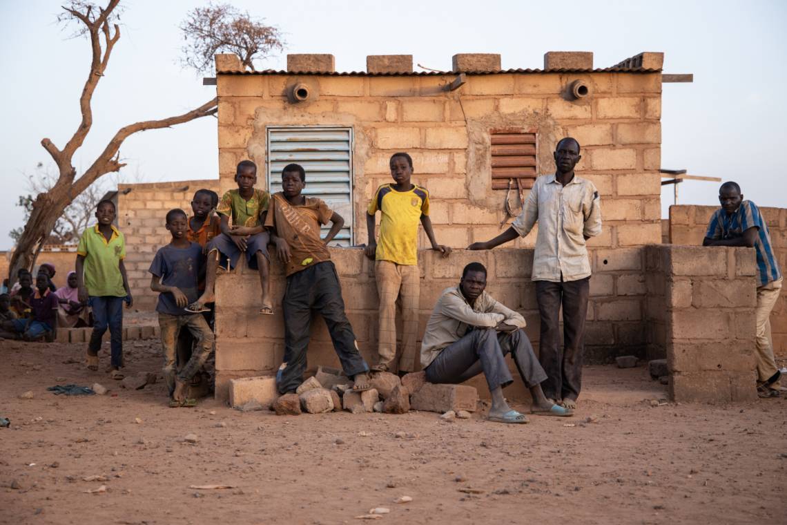 Déplacés dans le Nord du Burkina Faso, en février 2020.