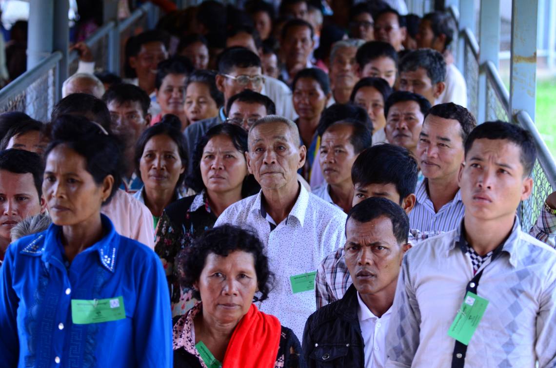 Audience devant les Chambres extraordinaires au sein des tribunaux cambodgiens (CETC), novembre 2012.