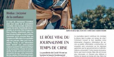 Le rôle vital du journalisme en temps de crise - MEDIATION N°5