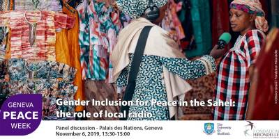 Geneva Peace Week : notre conférence sur le rôle des femmes et des médias pour la paix au Sahel