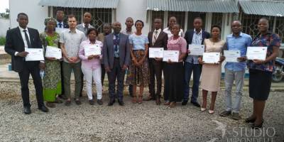 Eleven journalists trained by Fondation Hirondelle on radio production in Kananga
