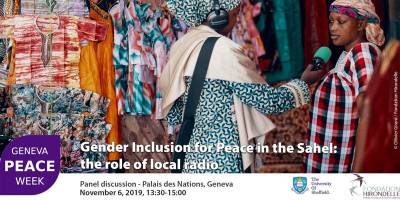 Our conference at the Geneva Peace Week on the role of local radio for gender inclusion in the Sahel