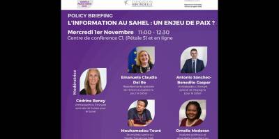 Panel : &quot;L’information au Sahel : un enjeu de paix?&quot;