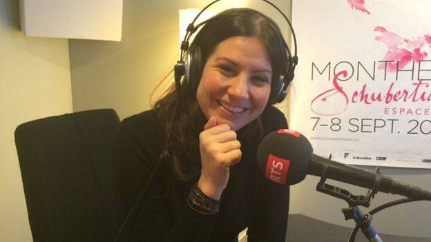 Ariane Hasler, journalist, correspondent in Paris for RTS, Radio Télévision Suisse.