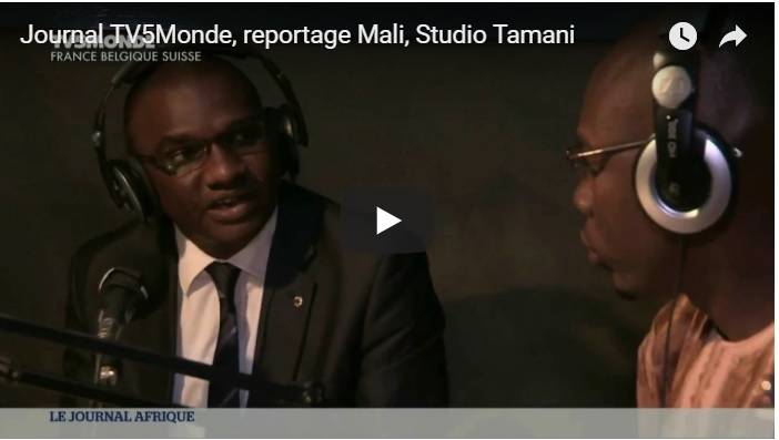 Reportage de TV5Monde sur Studio Tamani au Mali