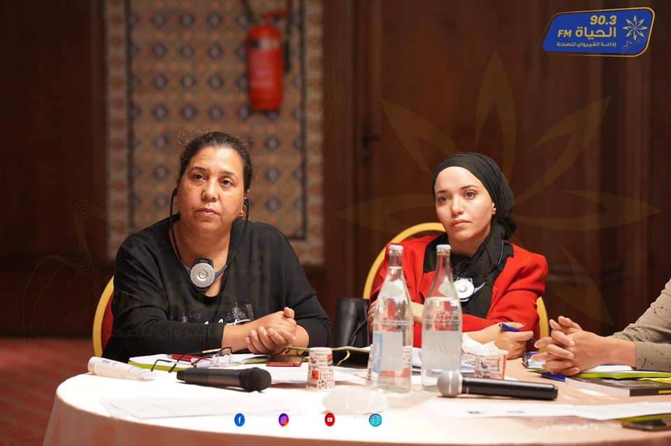 Journalists following the training in Kairouan